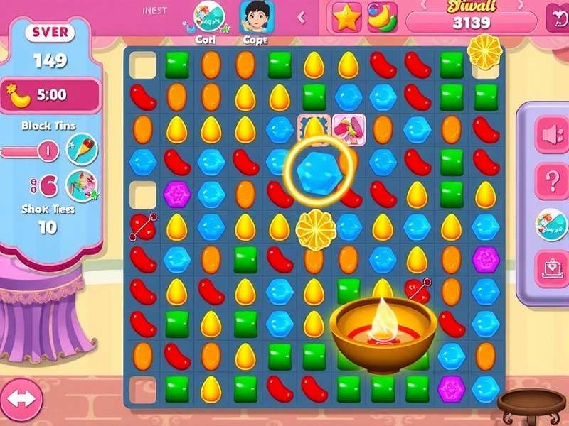 Sweet Crush Delight Diwali Festival Level